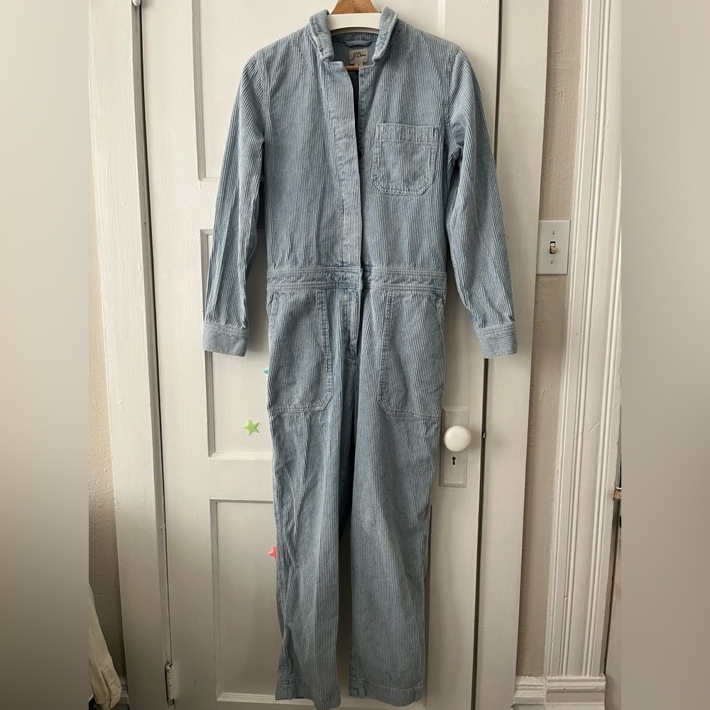 J. Crew Blue Corduroy Overalls, Women’s Size 4